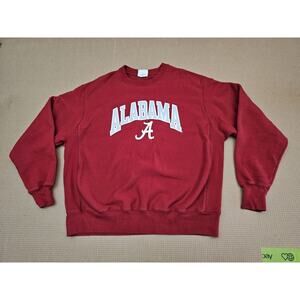 Vintage CHAMPION REVERSE WEAVE SWEATSHIRT Crimson Roll Tide XL Red